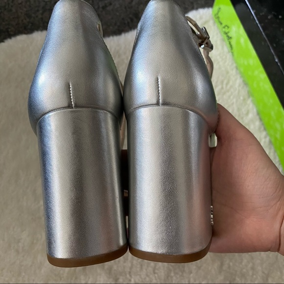 Sam Edelman daniella silver ankle strap sandals - Picture 5 of 8